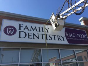 image of wilmot dental care awning